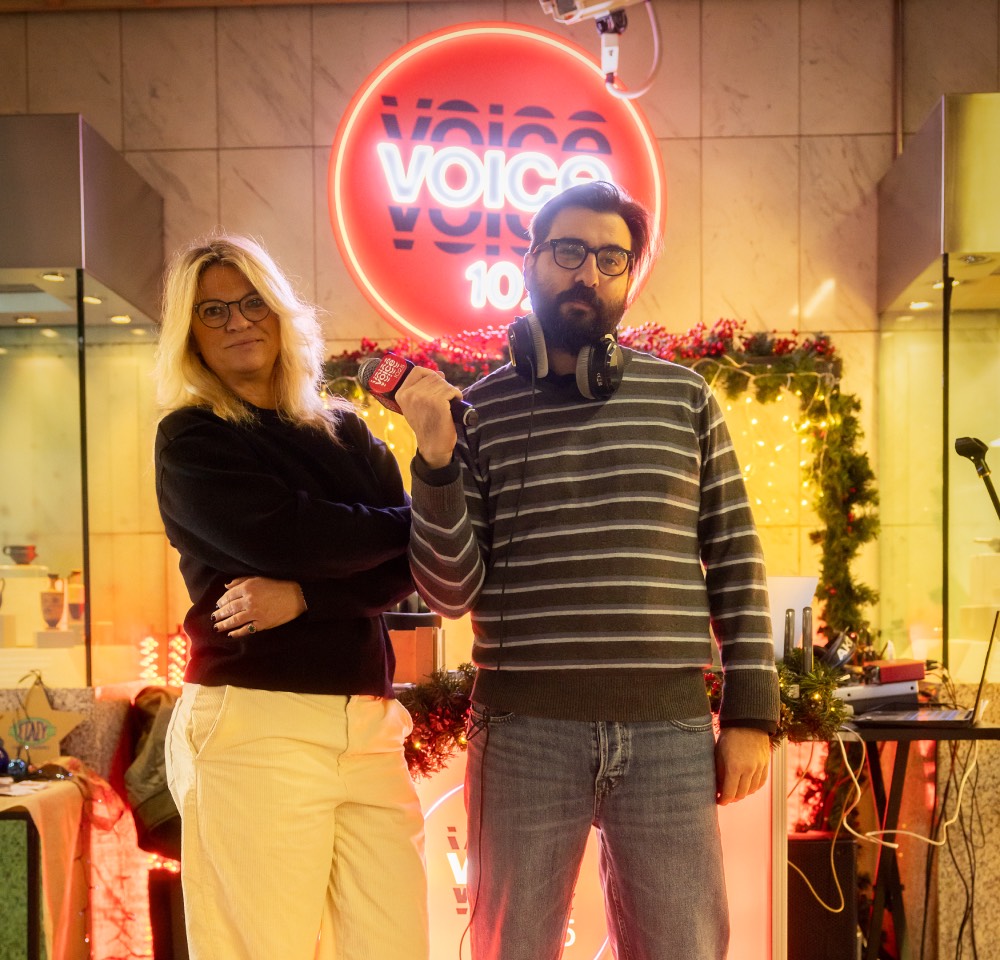 Οι ραδιοφωνικοί παραγωγοί Επιστήμη Μπινάζη και Διονύσης Νοταράκης