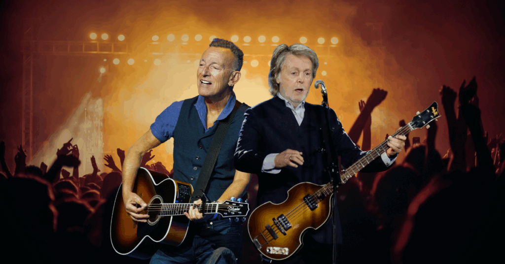 Δείτε τον Paul McCartney να ανεβαίνει στη σκηνή με τον Bruce Springsteen για να παίξουν Beatles